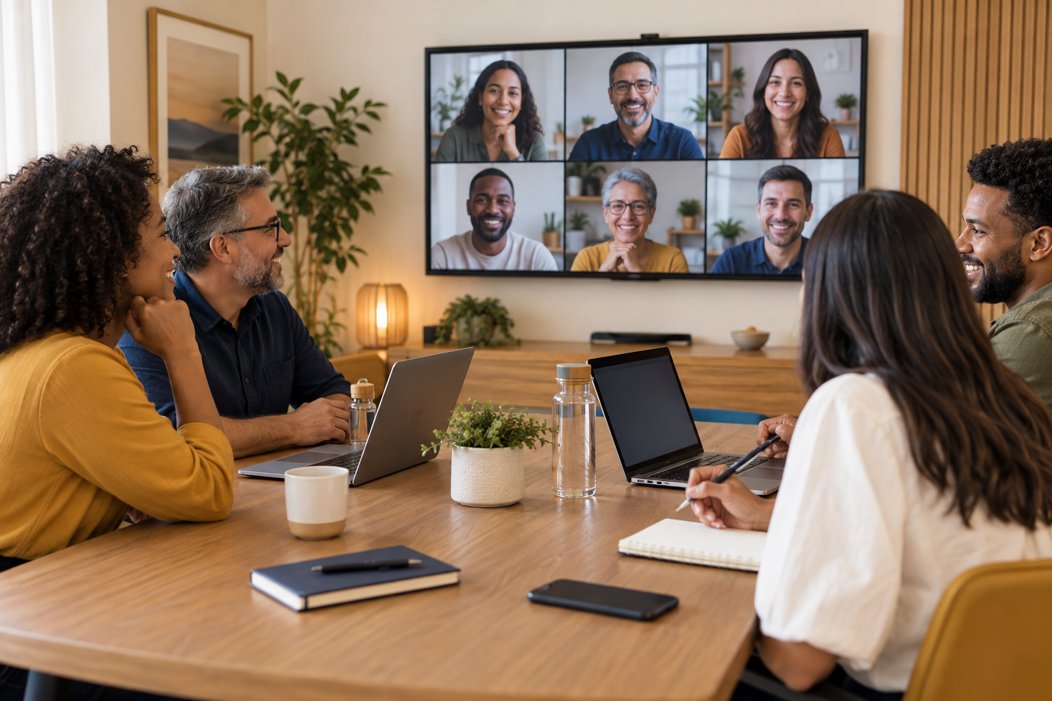 Conversa virtual em grupo